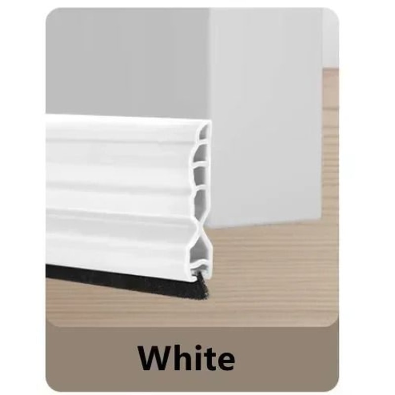 Silicone Door Bottom Seal Strip With Brush Draft Blocker 7