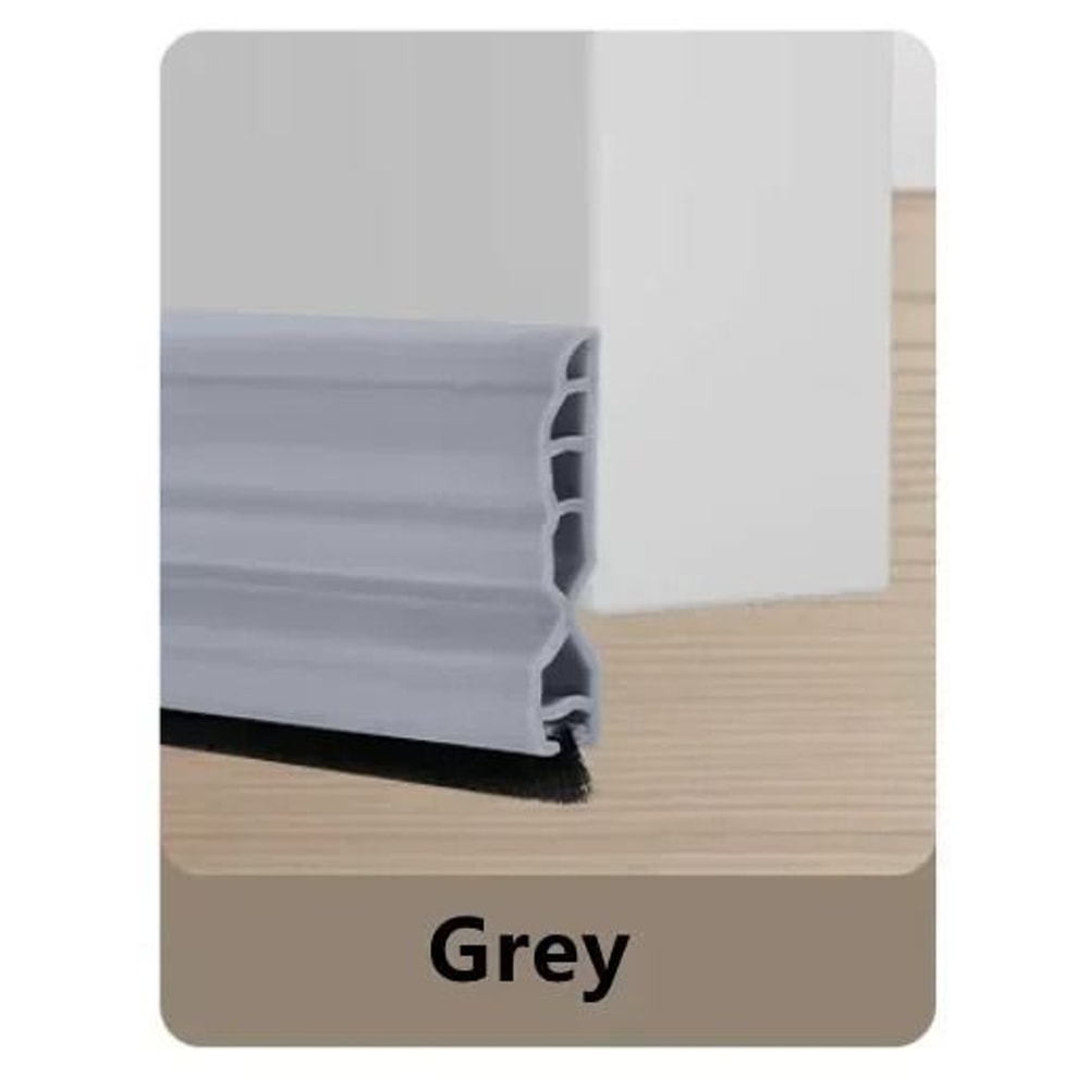 Silicone Door Bottom Seal Strip With Brush Draft Blocker 8