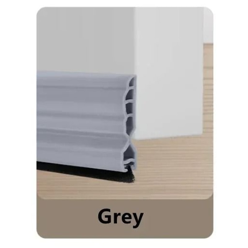 Silicone Door Bottom Seal Strip With Brush Draft Blocker 8