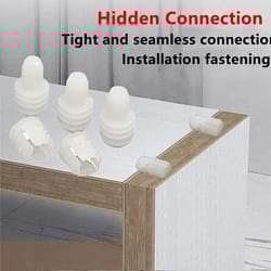 two in one plastic hidden fastening connectors male and female grille buckle set