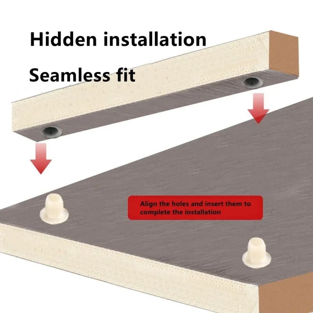 Two In One Plastic Hidden Fastening Connectors Male And Female Grille Buckle Set 1