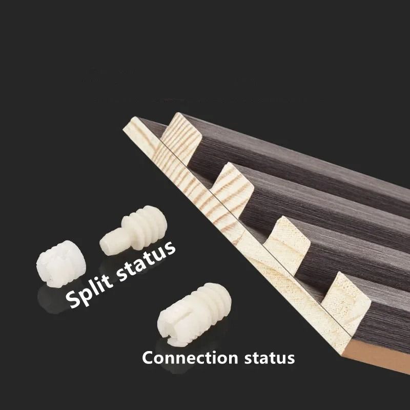 Two In One Plastic Hidden Fastening Connectors Male And Female Grille Buckle Set 4