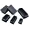 Black Square Pipe Plug Furniture Leg End Caps Anti Slip Floor Protectors Set 5