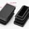 Black Square Pipe Plug Furniture Leg End Caps Anti Slip Floor Protectors Set 7