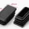 Black Square Pipe Plug Furniture Leg End Caps Anti Slip Floor Protectors Set 8