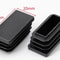 Black Square Pipe Plug Furniture Leg End Caps Anti Slip Floor Protectors Set 8