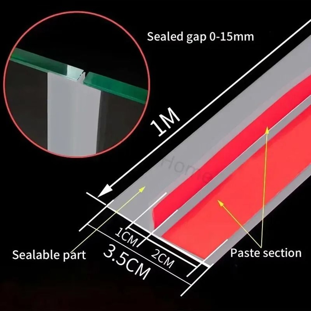 Silicone Door Draft Stopper Window Seal Strip For Gaps Dust And Noise Insulation 9