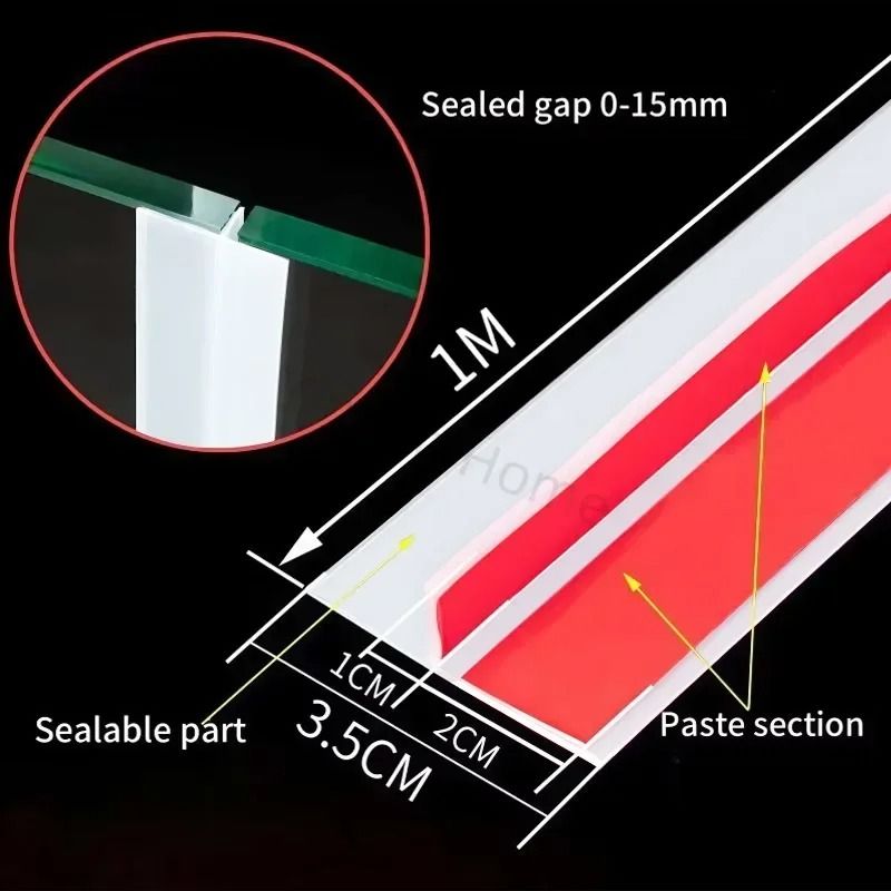Silicone Door Draft Stopper Window Seal Strip For Gaps Dust And Noise Insulation 10