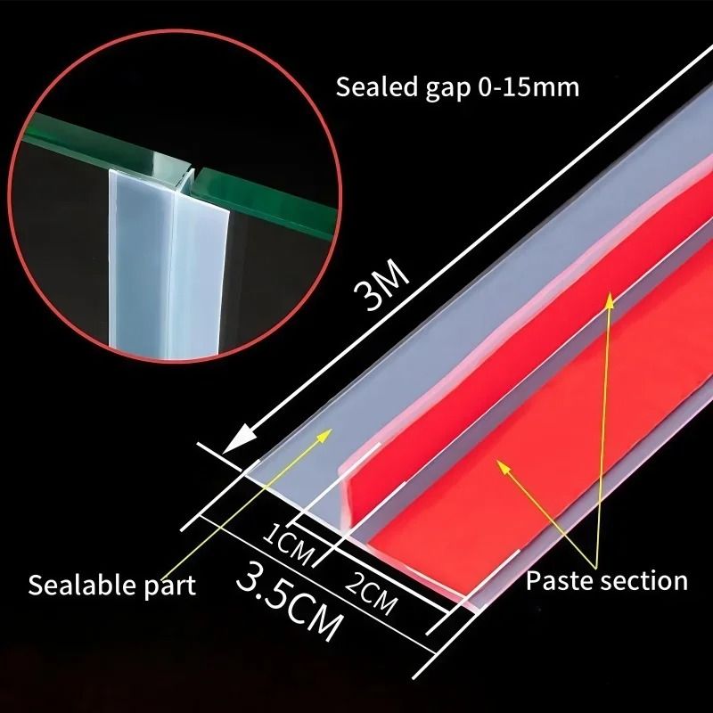 Silicone Door Draft Stopper Window Seal Strip For Gaps Dust And Noise Insulation 6