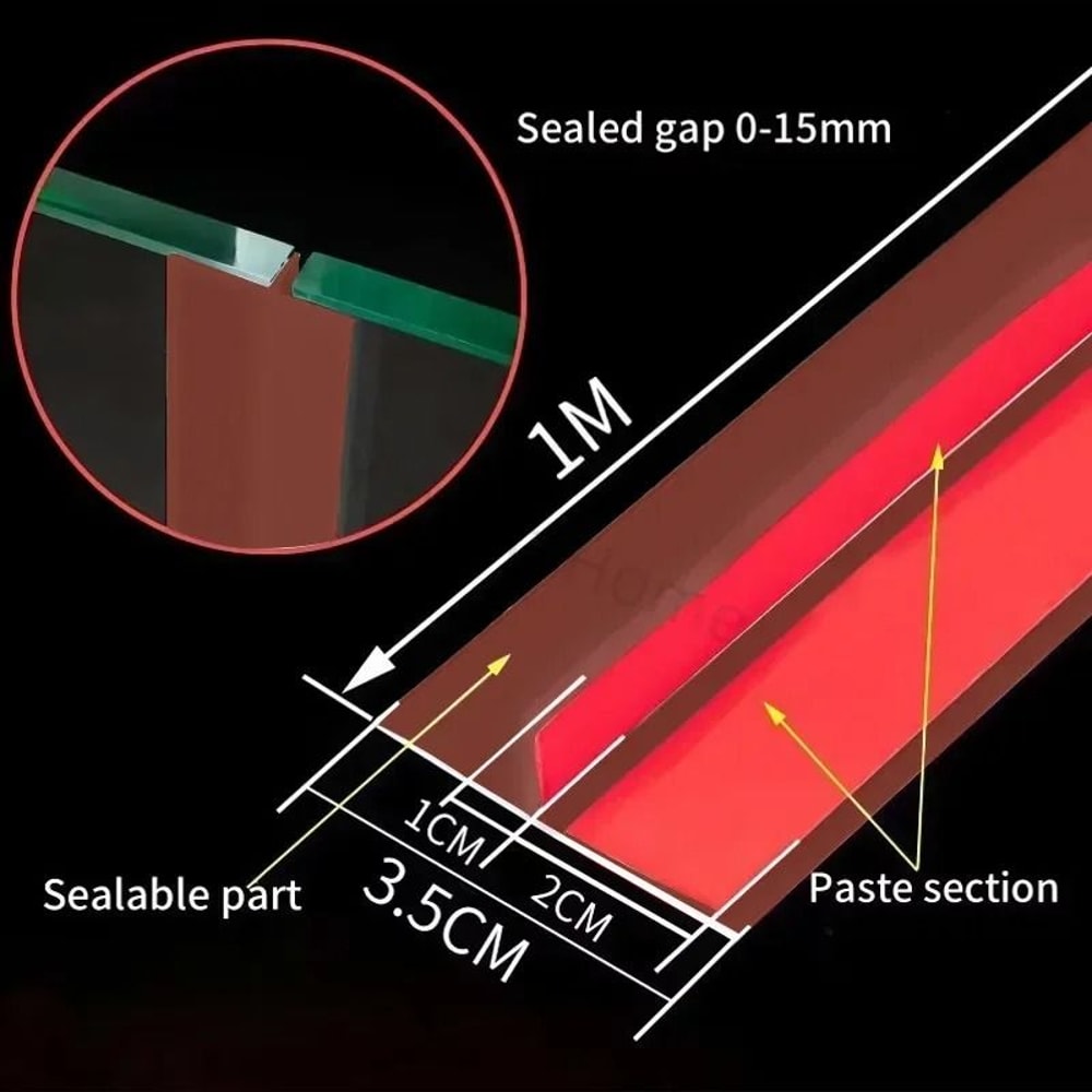 Silicone Door Draft Stopper Window Seal Strip For Gaps Dust And Noise Insulation 8
