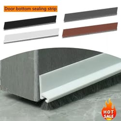 silicone door bottom seal strip with brush draft stopper