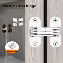 cross hidden plastic and iron folding door table and chair hinge