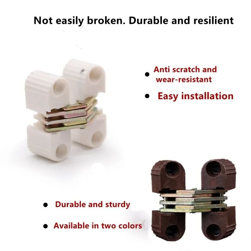 Cross Hidden Plastic And Iron Folding Door Table And Chair Hinge 2