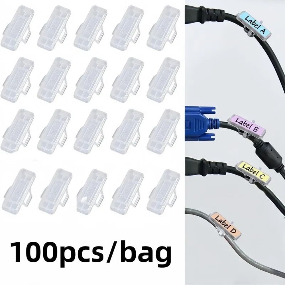 Plastic Waterproof Cable Label Marker Tags For Wire Identification Set 0