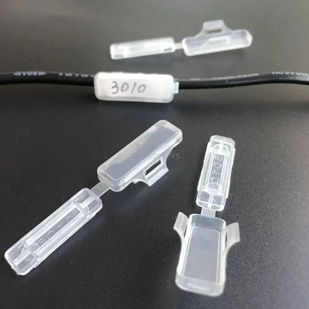 Plastic Waterproof Cable Label Marker Tags For Wire Identification Set 3