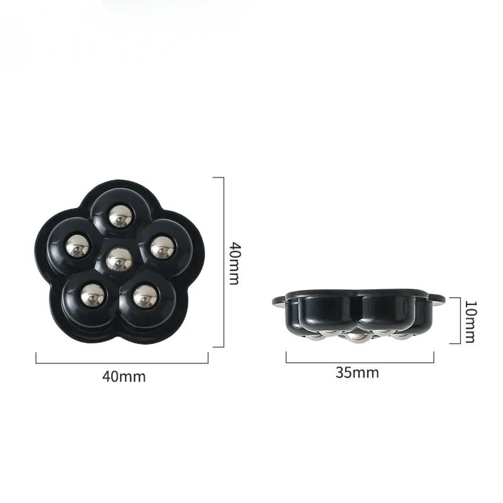 Self Adhesive Furniture Casters Universal Ball Wheels Silent Rotation Set 11