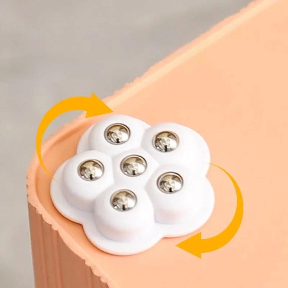 Self Adhesive Furniture Casters Universal Ball Wheels Silent Rotation Set 4