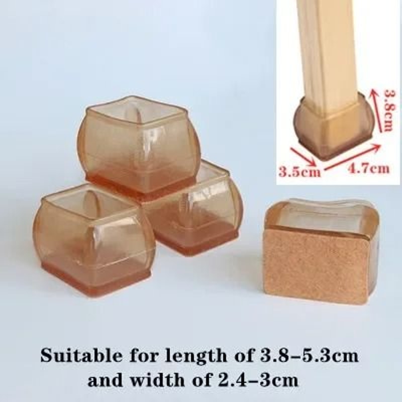 Upgraded Silicone Chair Leg Floor Protectors Non Slip Furniture Feet Pads Set 21
