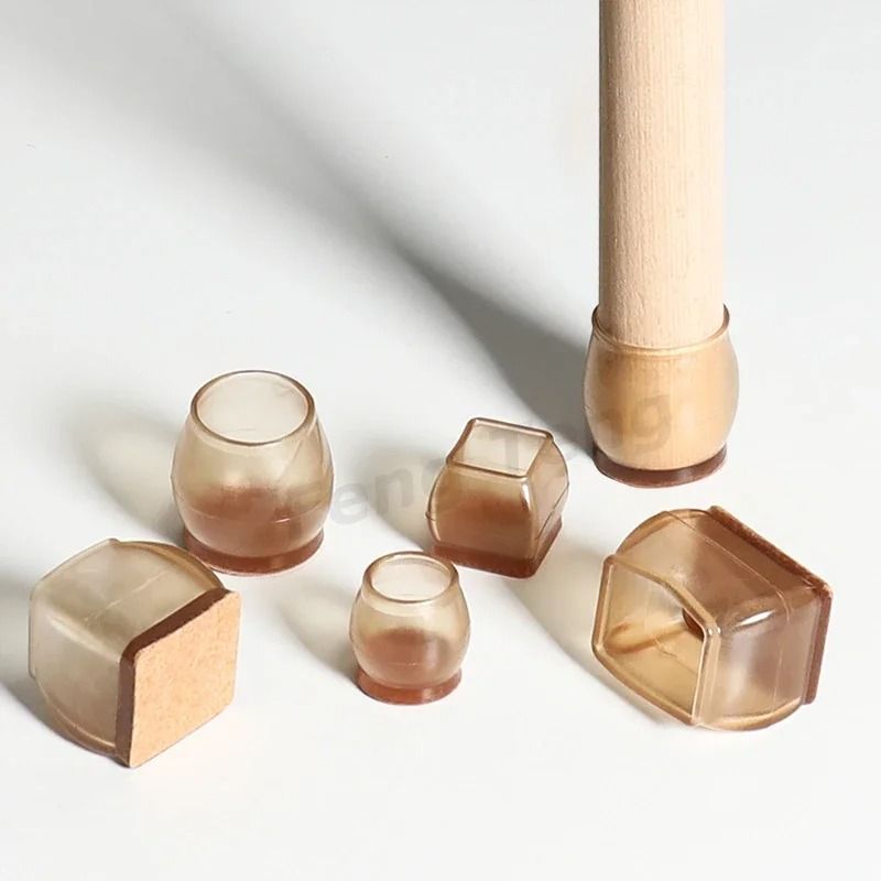 Silicone Chair And Sofa Leg Covers Non Slip Floor Protector Pads Set 1