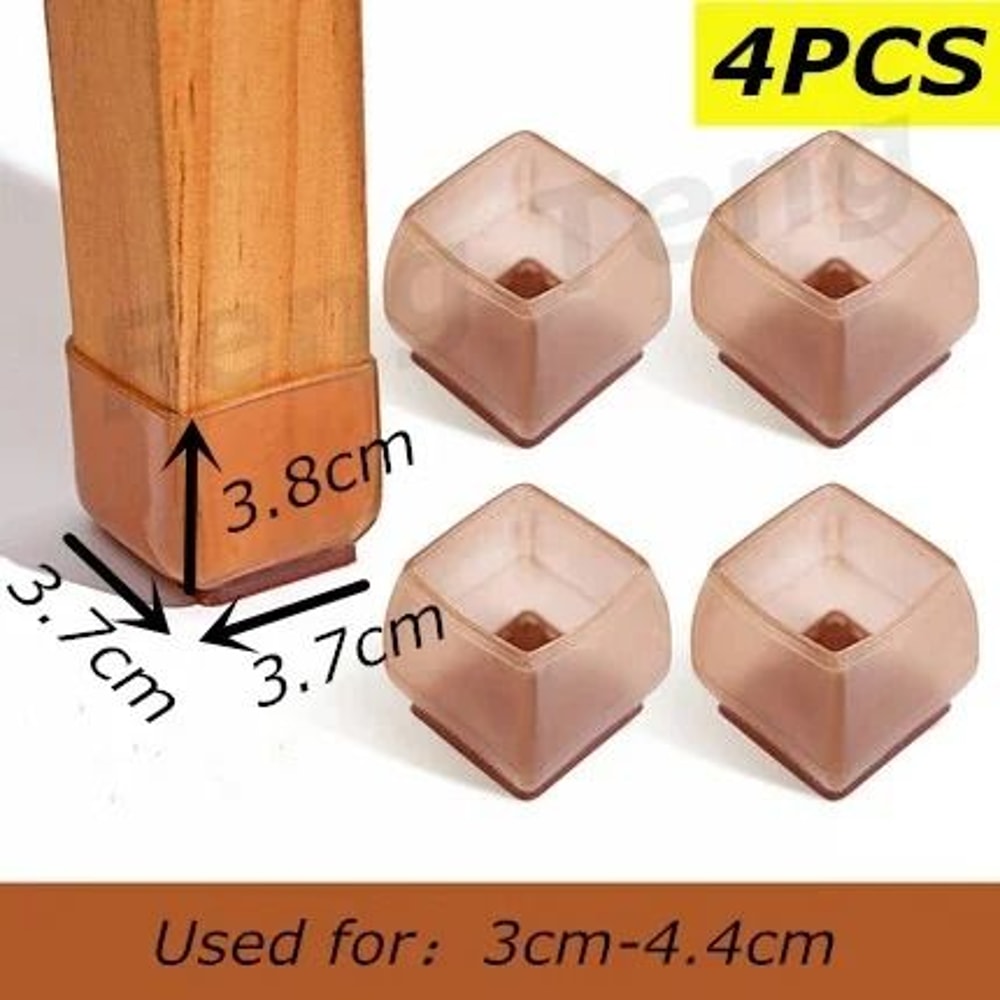 Silicone Chair And Sofa Leg Covers Non Slip Floor Protector Pads Set 11
