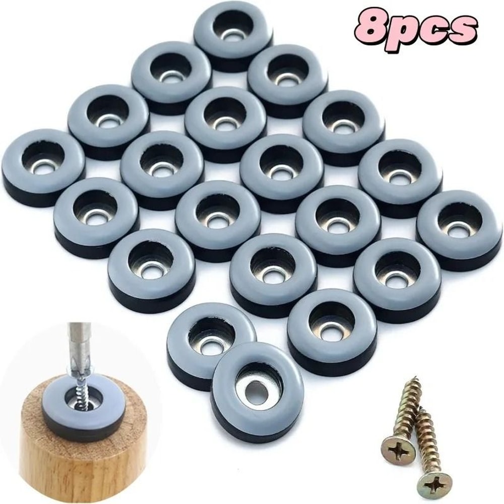 PTFE Furniture Glides Heavy Duty Screw In Floor Protector Pads Set 0