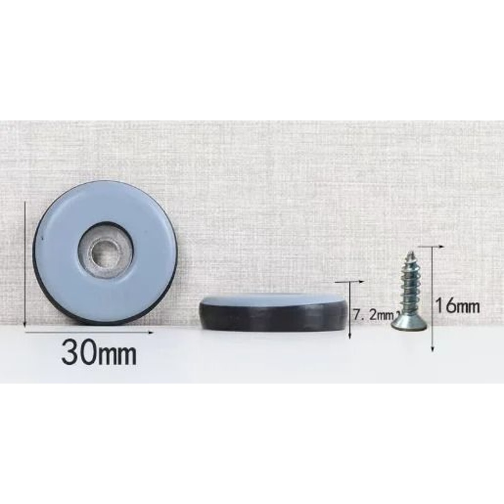 PTFE Furniture Glides Heavy Duty Screw In Floor Protector Pads Set 9