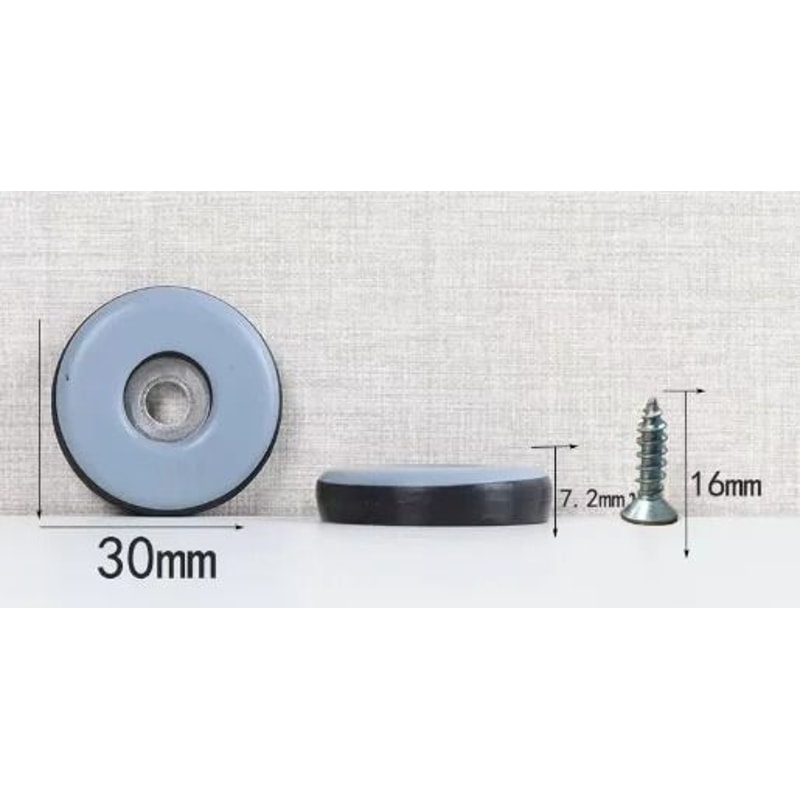PTFE Furniture Glides Heavy Duty Screw In Floor Protector Pads Set 9