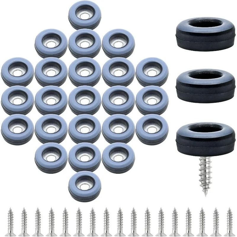 PTFE Furniture Glides Heavy Duty Screw In Floor Protector Pads Set 3