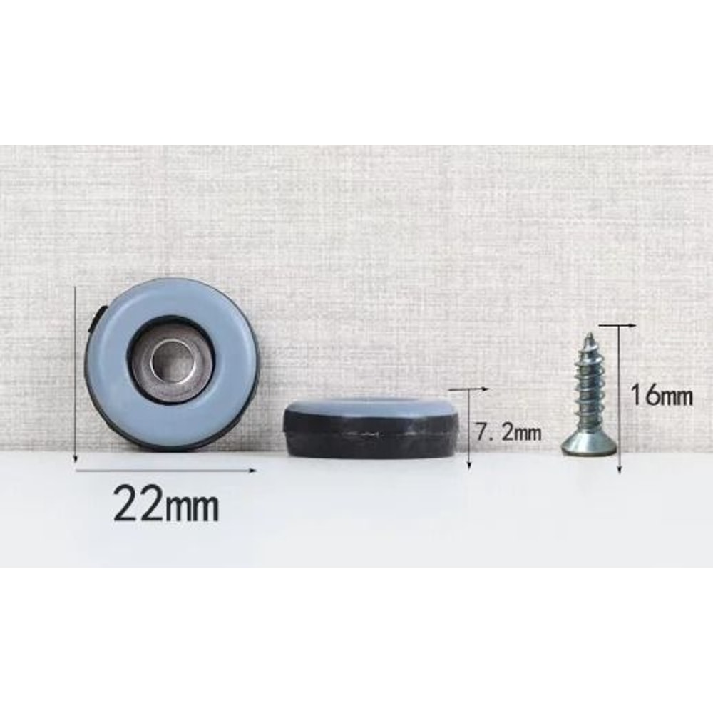 PTFE Furniture Glides Heavy Duty Screw In Floor Protector Pads Set 7