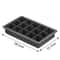 Large Silicone Ice Cube Tray Mold For Jumbo Square Ice Cubes 4