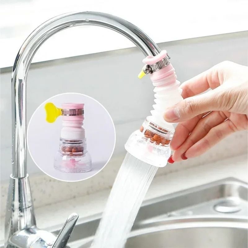 Retractable Faucet Extender Filter Nozzle Anti Splash Water Purifier 3