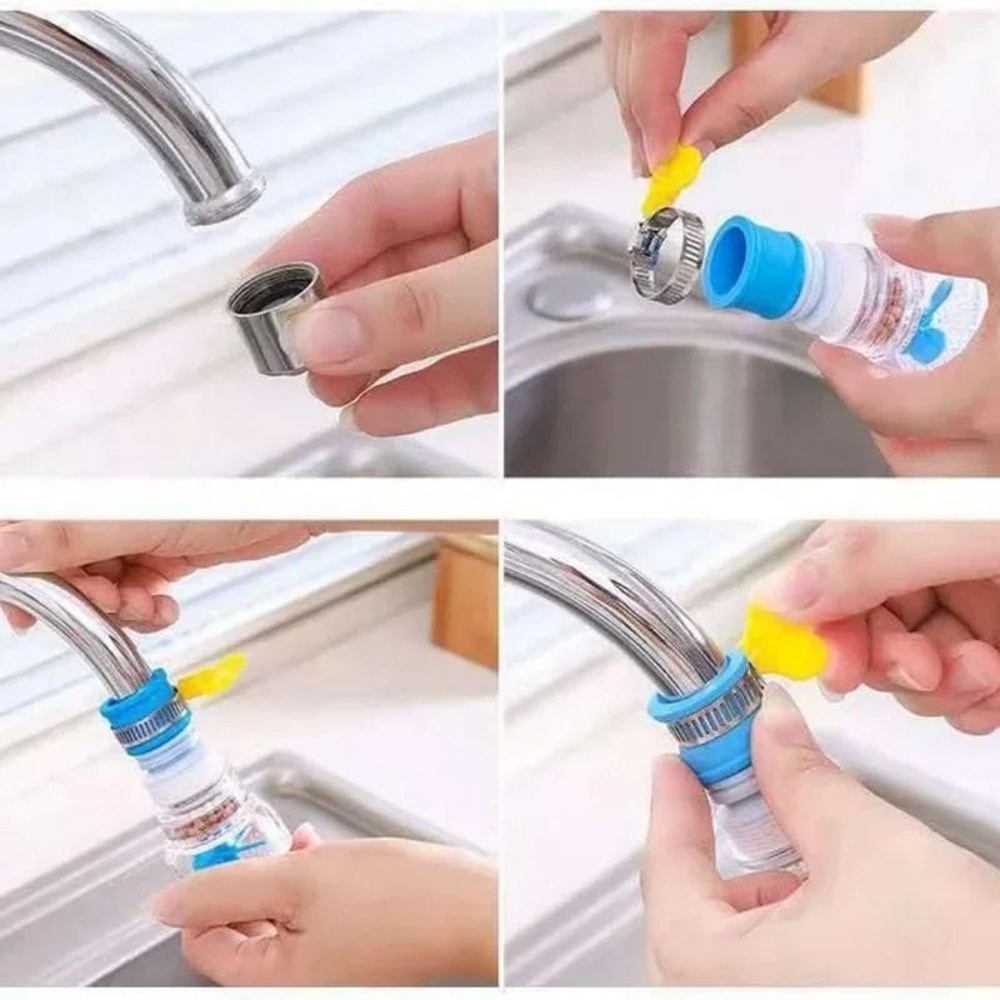 Retractable Faucet Extender Filter Nozzle Anti Splash Water Purifier 5