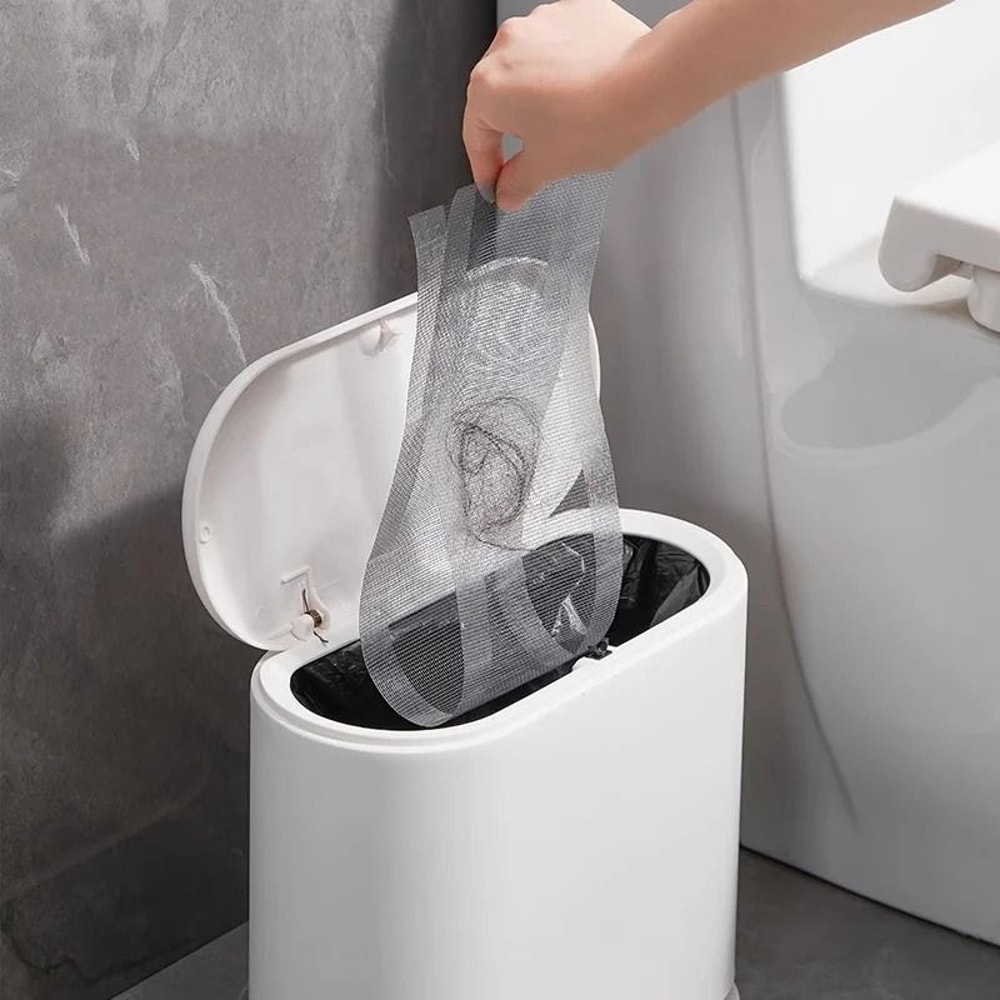 Self Adhesive Shower Drain Hair Catcher Disposable Mesh Floor Stickers 3