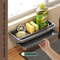 Kitchen Sink Drain Rack Self Draining Organizer Sponge And Soap Holder 3
