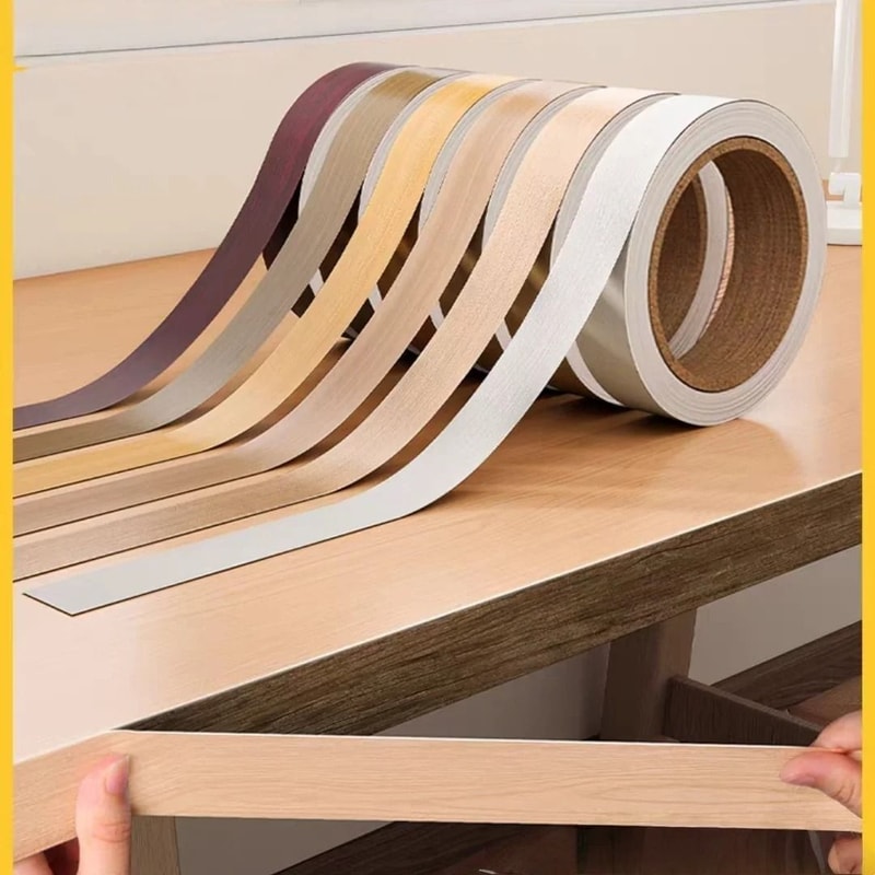 Birch Wood Grain Veneer Edge Banding Tape 2cm X 10m 0