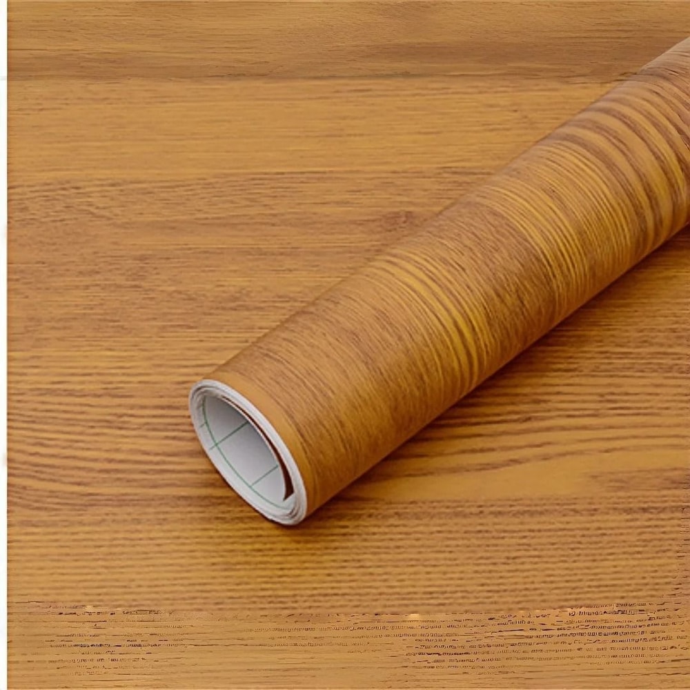 Peel And Stick Wood Grain Floor Sticker Roll 15