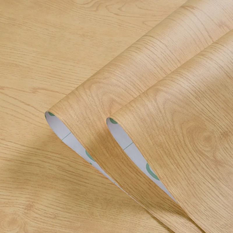 Peel And Stick Wood Grain Floor Sticker Roll 17