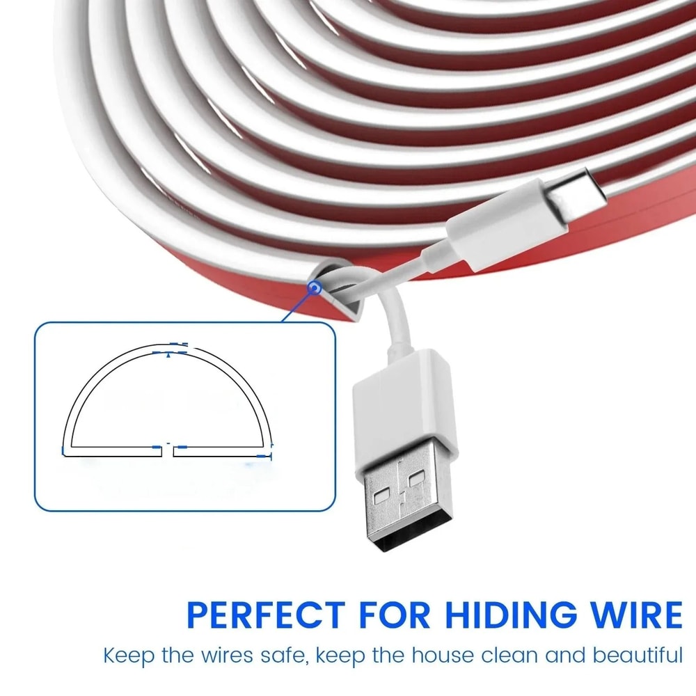 Invisible Adhesive Cord Management Channel Cable Cover 2