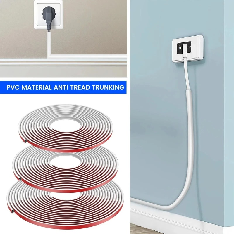 Invisible Adhesive Cord Management Channel Cable Cover 3