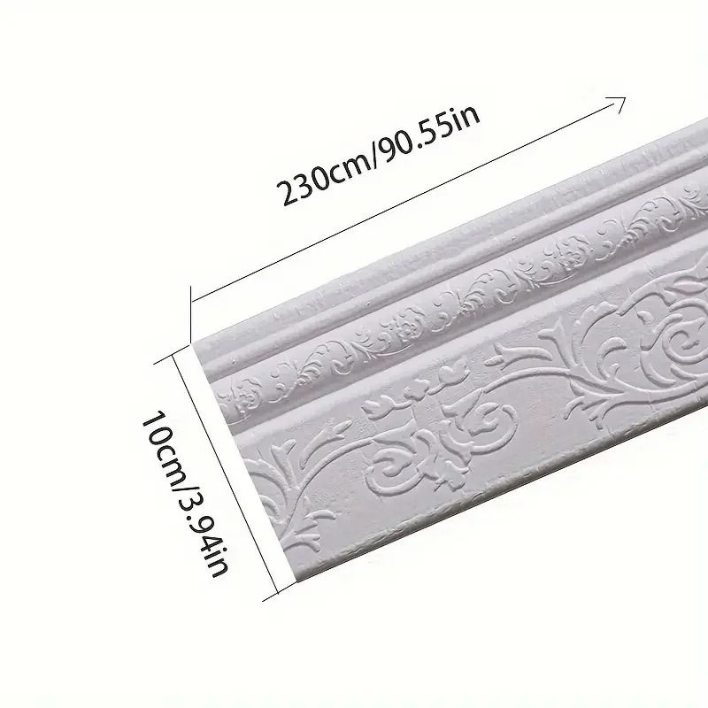 Self Adhesive 3D Wall Border Skirting Line Sticker 1