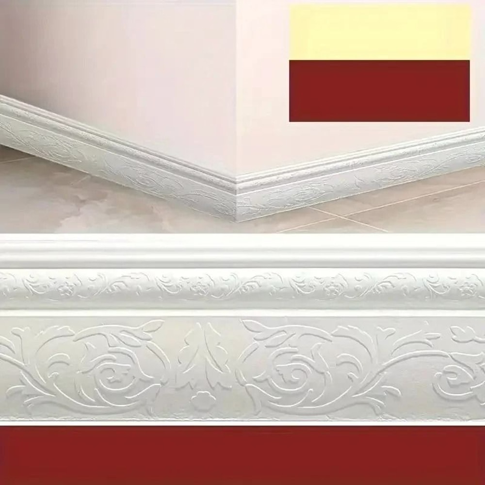 Self Adhesive 3D Wall Border Skirting Line Sticker 5