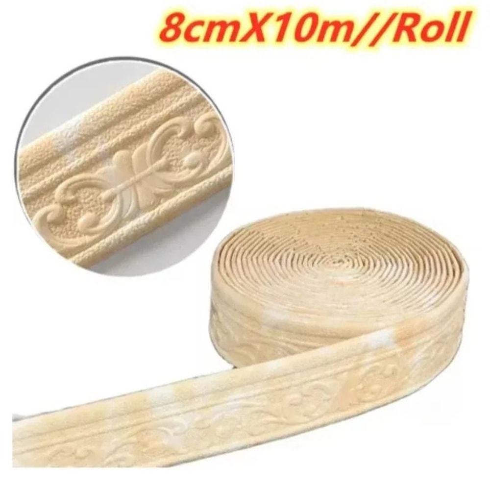 3D Self Adhesive Wall Trim Skirting Border Decor Strip 6