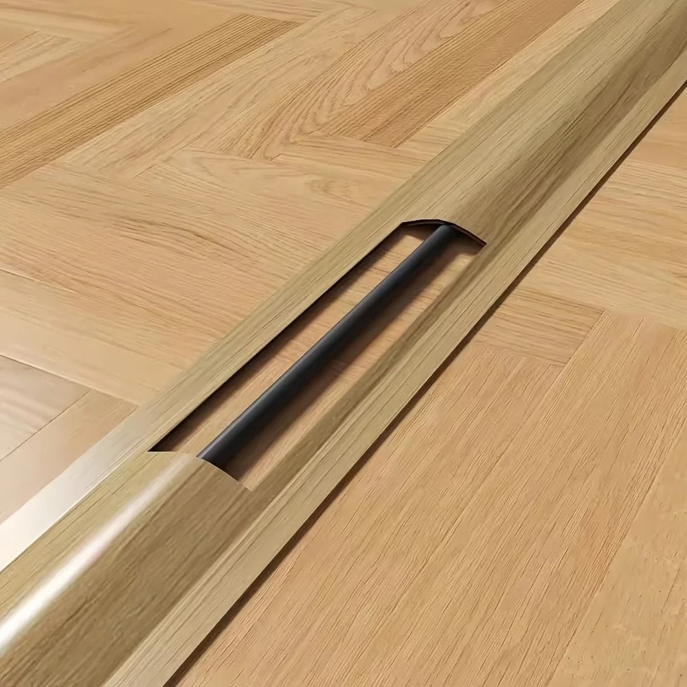 Soft PVC Floor Cord Cover Flexible Cable Management Strip 3