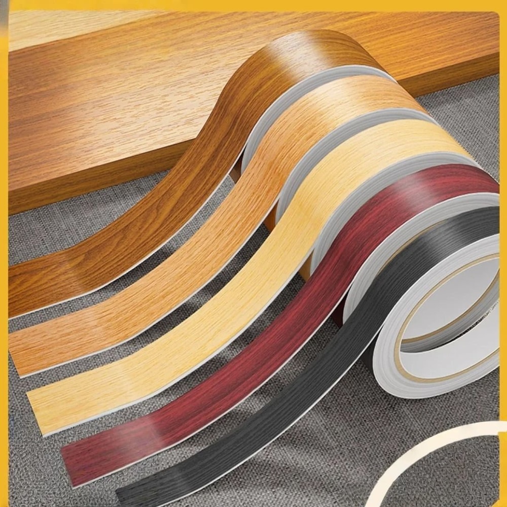 Wood Grain PVC Edge Banding Strip Heat Resistant Waterproof 3