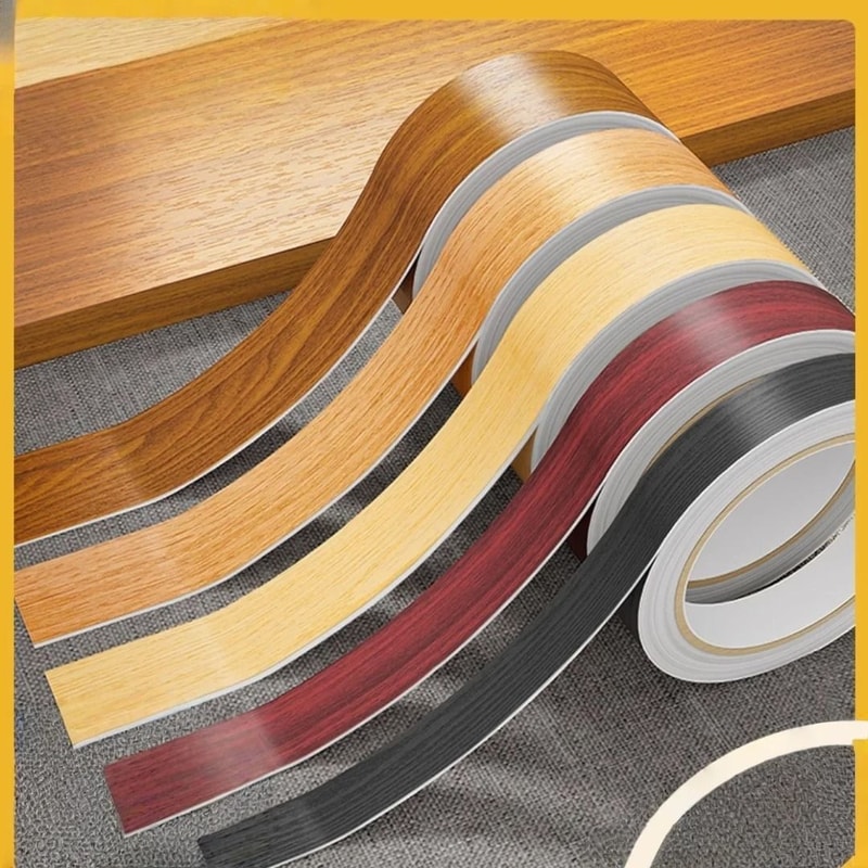 Wood Grain PVC Edge Banding Strip Heat Resistant Waterproof 3