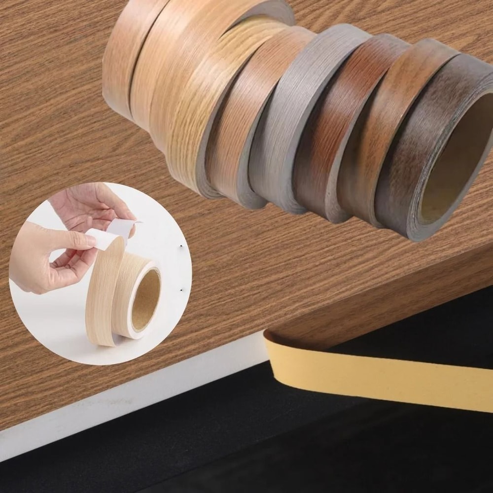 Wood Grain PVC Edge Banding Strip Heat Resistant Waterproof 5
