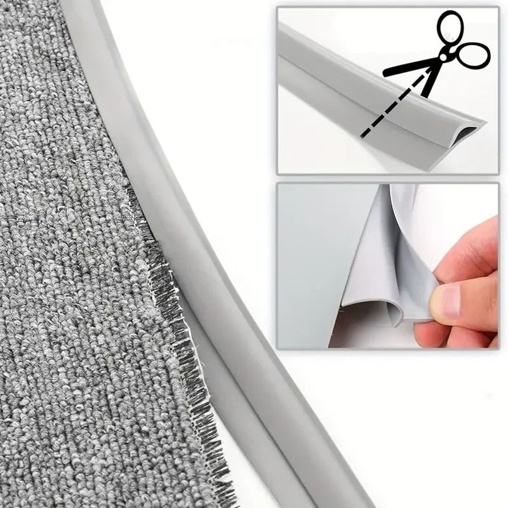 Rubber Flooring Transition Strip Carpet Edge Trim Gripper Tape 0