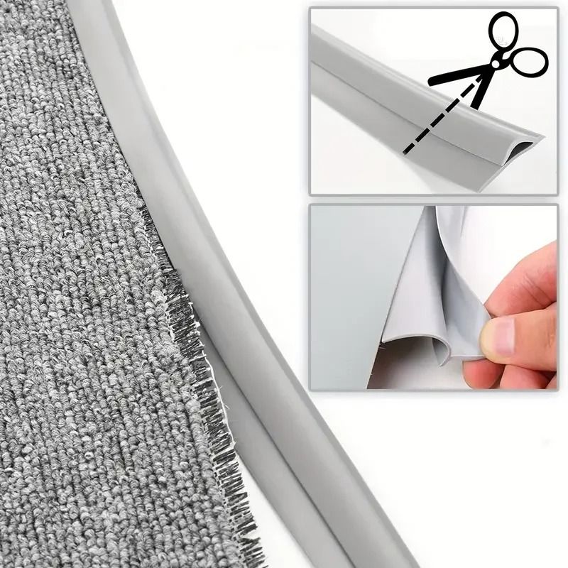 Rubber Flooring Transition Strip Carpet Edge Trim Gripper Tape 0