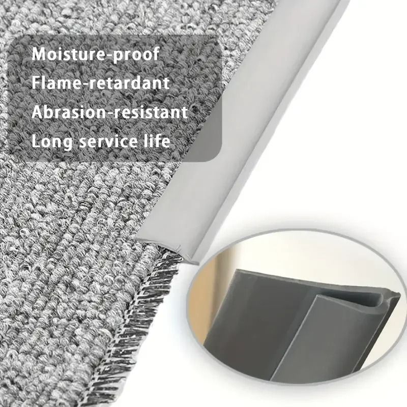 Rubber Flooring Transition Strip Carpet Edge Trim Gripper Tape 5