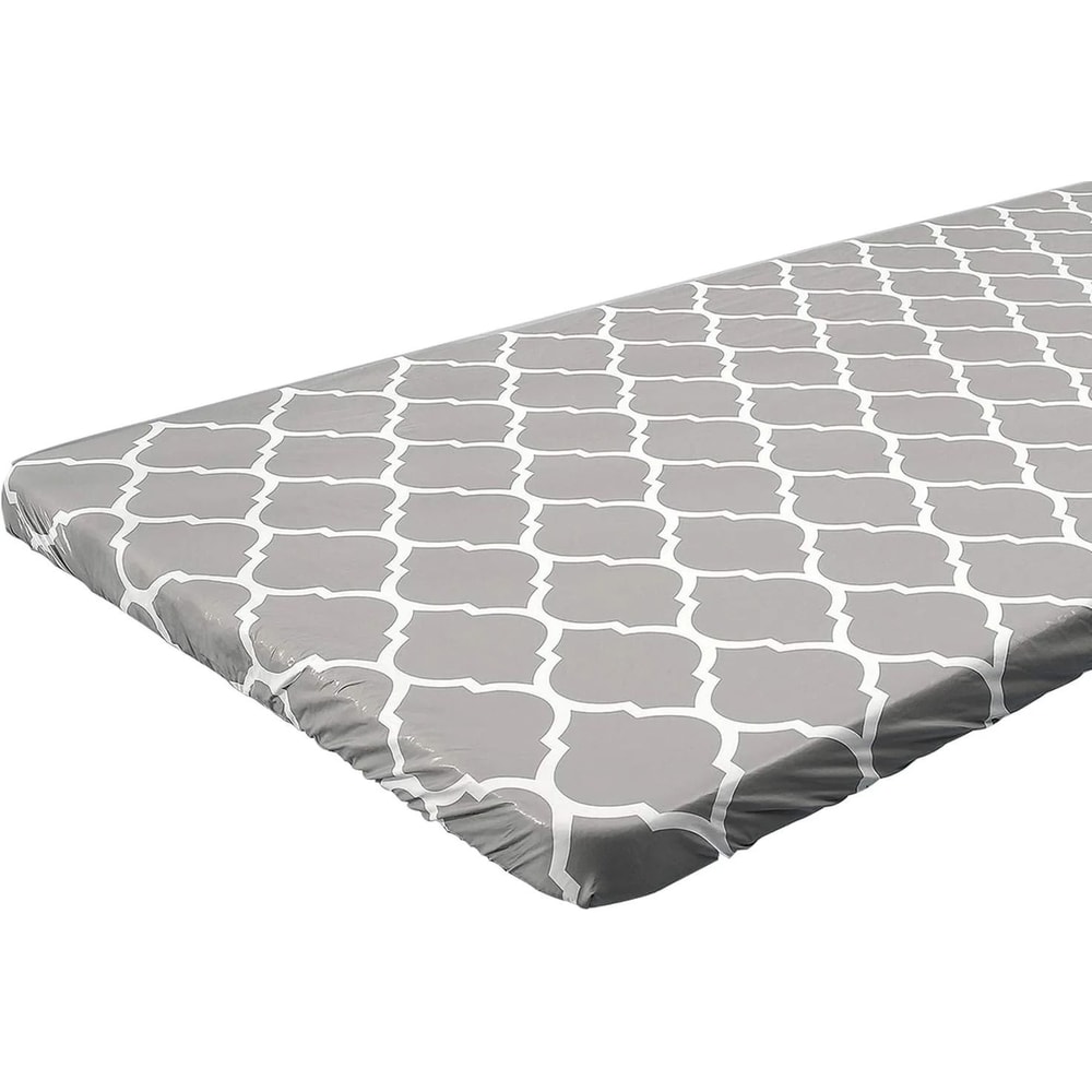 Elastic Fitted Plastic Tablecloth For Rectangle Tables 8